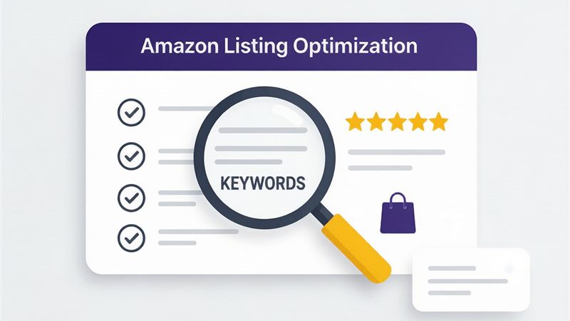 Amazon listing optimization checklist illustration